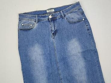 spodnice midi letnie: Denim, Spódnica damska, rozmiar XL — 1