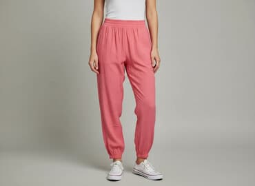 szerokie spodnie hello kitty: Spodnie materiałowe damskie, rozmiar M — 6