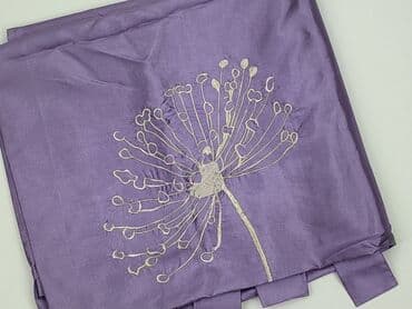 obrus 100x100: Lawendowa firana/panel z haftem - Kolor: fiolet/lawenda z jasnym — 1