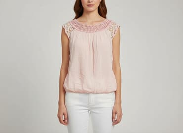 bluzki z transparentnymi rękawami: Women's blouse, size S — 1