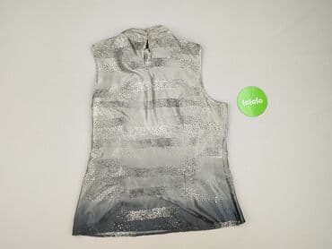 srebrne bluzki wieczorowe: Top damski, rozmiar M — 3