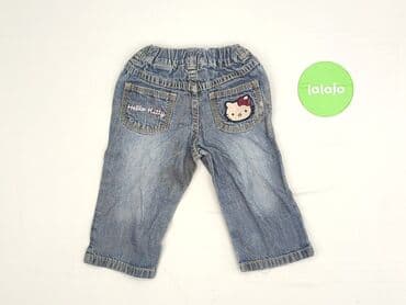 woskowane spodnie stradivarius: Denim pants, H&M, 9-12 months, condition - Very good — 3