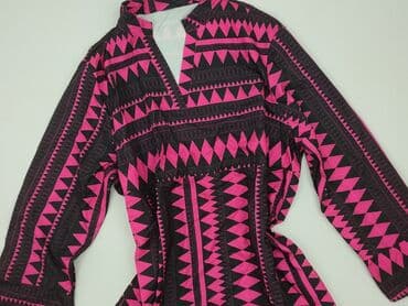 różowa sukienka z długim rękawem: Sukienka damska, rozmiar XL — 2