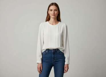 bluzka do biura: Women's blouse, size L — 1