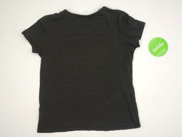 czarne t shirty w serek damskie: H&M, T-shirt damski, rozmiar XL — 3