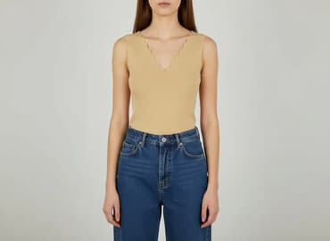 sukienki beżowe midi: Bluzka damska, rozmiar S — 6