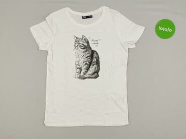 sinsay kapcie koty: Sinsay, T-shirt damski, rozmiar XS — 3