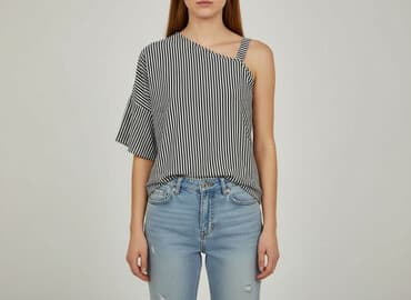 koszula wiya w paski: Bluzka damska, rozmiar S — 5