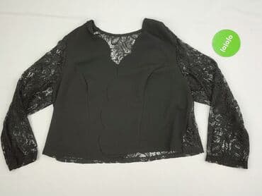 bluzki nietoperz czarne: Rose, Bluzka damska, rozmiar 2XL — 3