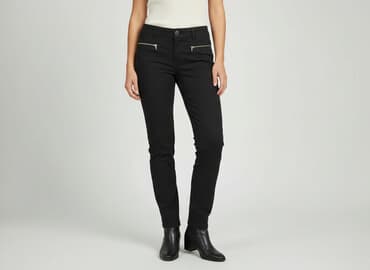 buty zimowe lata 80: Spodnie materiałowe damskie, rozmiar L — 7