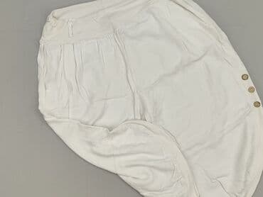 biale szerokie jeansy: Spodnie 3/4 damskie, rozmiar XL — 1