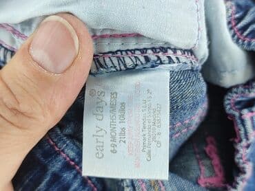 джинсова куртка: Denim pants, EarlyDays, 6-9 months, condition - Perfect — 5
