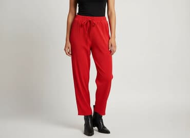 spodnie tiulowe: Spodnie materiałowe damskie, rozmiar L — 6