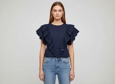 koszulka z tiulem: Bluzka damska, M — 7