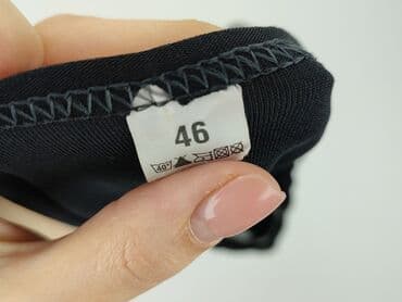 czarne t shirty damskie w serek: T-shirt damski, rozmiar XL — 5