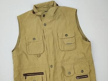 Kamizelka męska A&L Fashion – beżowa, rozmiar M - Klasyczna