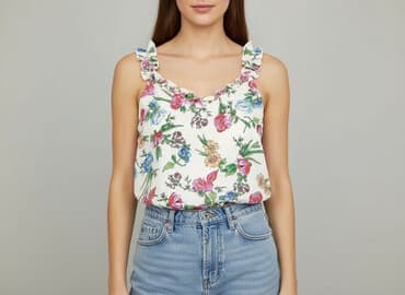 buty ze wstążką: Bluzka damska, rozmiar L — 6