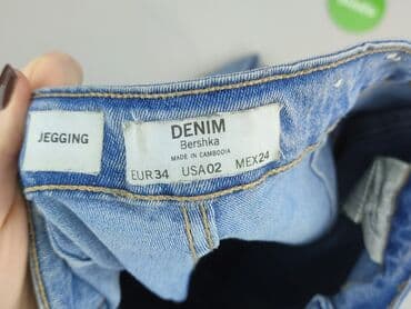 bershka legginsy prążkowane: Bershka, Jeansy damskie, rozmiar XS — 4
