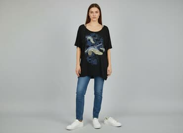 bluzka z asymetrycznym dekoltem: BODY FLIRT, Туніка жіноча, розмір S на lalafo.pl — 1 bluzka z asymetrycznym dekoltem: BODY FLIRT, Туніка жіноча, розмір S — 1