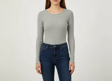 bluzki basic długi rękaw: Bluzka damska, rozmiar S — 5