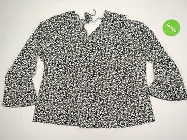 czarne bluzki dekolt v: Bluzka damska, rozmiar 3XL — 2