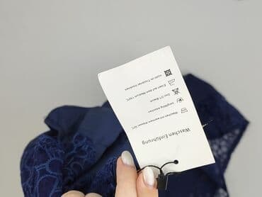 granatowa sukienka na wesele plus size: Sukienka damska, rozmiar M — 6