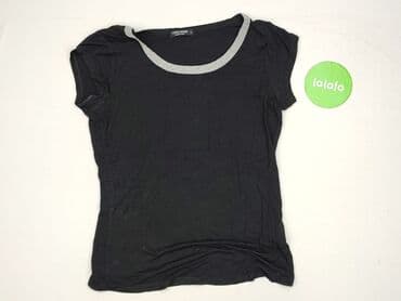 czarne t shirty damskie w serek: Tom Rose, T-shirt damski, rozmiar S — 2
