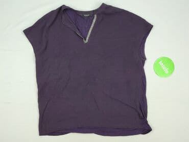czarne t shirty damskie w serek: Mohito, T-shirt damski, rozmiar S — 2