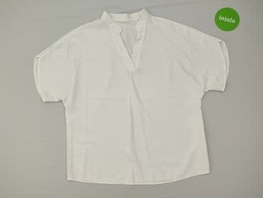 czerwony stanik pod białą bluzkę: Bluzka damska, rozmiar L — 2