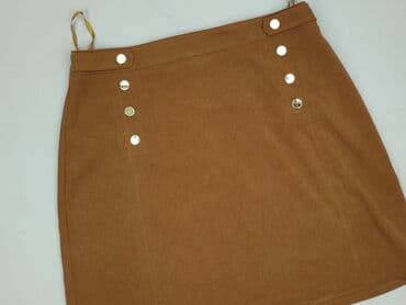 spódnice z imitacji skóry brązowa: F&F, Women`s skirt, size L — 2