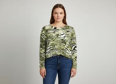 bluzka damska w panterkę: Bluzka damska, rozmiar 2XL — 1