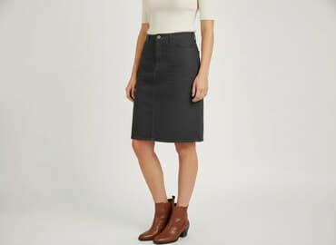 spódnice jeansowe z rozporkiem: Denim, Spódnica damska, rozmiar S — 1