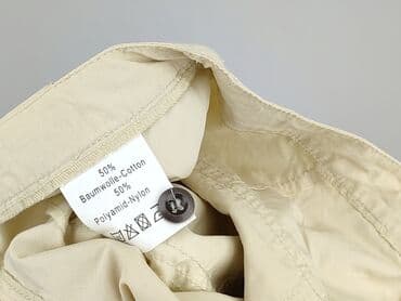 kremowe jeansy damskie: Spodnie materiałowe damskie, rozmiar S — 5