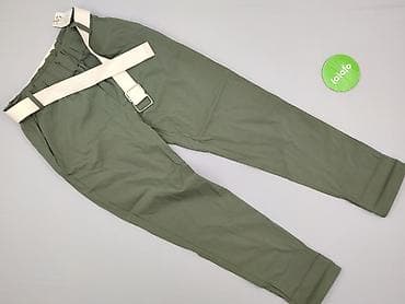szeroki pas: Spodnie materiałowe damskie, rozmiar One size — 2