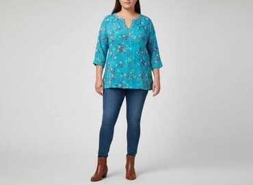 koszula niebieska hm: H&M, Bluzka damska, rozmiar 2XL — 7