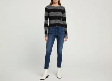 sweter w paski: Sweter damski, rozmiar S — 6