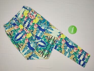 spodnie cyfrowa flora: Spodnie materiałowe damskie, rozmiar M — 2