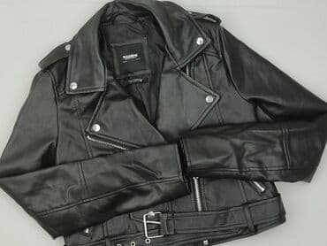 koszulki z motywem motocyklowym: PULL&BEAR, Kurtka skórzana damska, M — 1