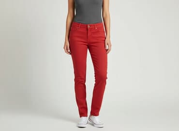 bershka spodnie hello kitty: Spodnie materiałowe damskie, rozmiar L — 7