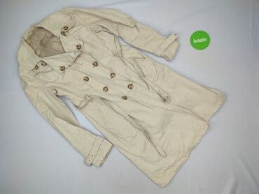 beżowy trencz i sukienka: Trencz damski, rozmiar M — 2