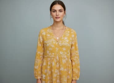 shein zolta sukienka: H&M, Sukienka damska, rozmiar S — 7