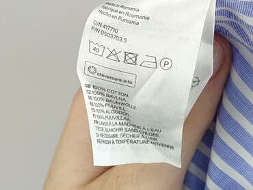 obcisła bluzki w paski: H&M, Koszula damska, rozmiar M — 4