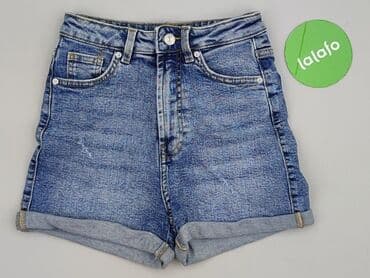 szorty wysoki stan: Denim, Szorty damskie, XS — 2