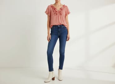 hm czerwona sukienki: H&M, Sukienka damska, rozmiar M — 1