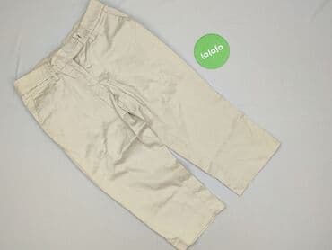 krótkie spodenki beżowe: Spodnie materiałowe damskie, rozmiar L — 2