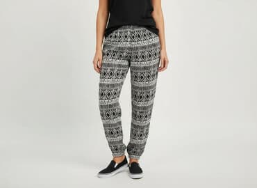 buggy spodnie: Material trousers for women, size S — 1