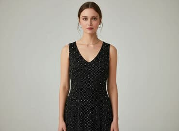 sukienki w groszki reserved: Sukienka damska, rozmiar S — 5