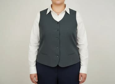 kamizelka pod marynarkę: Women`s waistcoat, size XL — 5