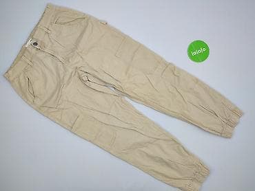 cargo pull and bear: Beżowe męskie spodnie jogger cargo Sinsay - Marka: Sinsay (linia — 2
