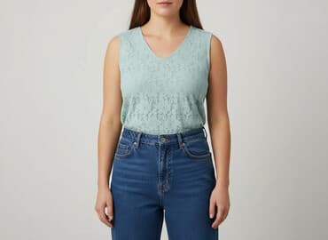 koronkowe bluzki z krótkim rekawem: Classic, Bluzka damska, rozmiar 3XL — 6